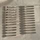 24 fish covers. Forks and knives . Stainless steel. Vintage