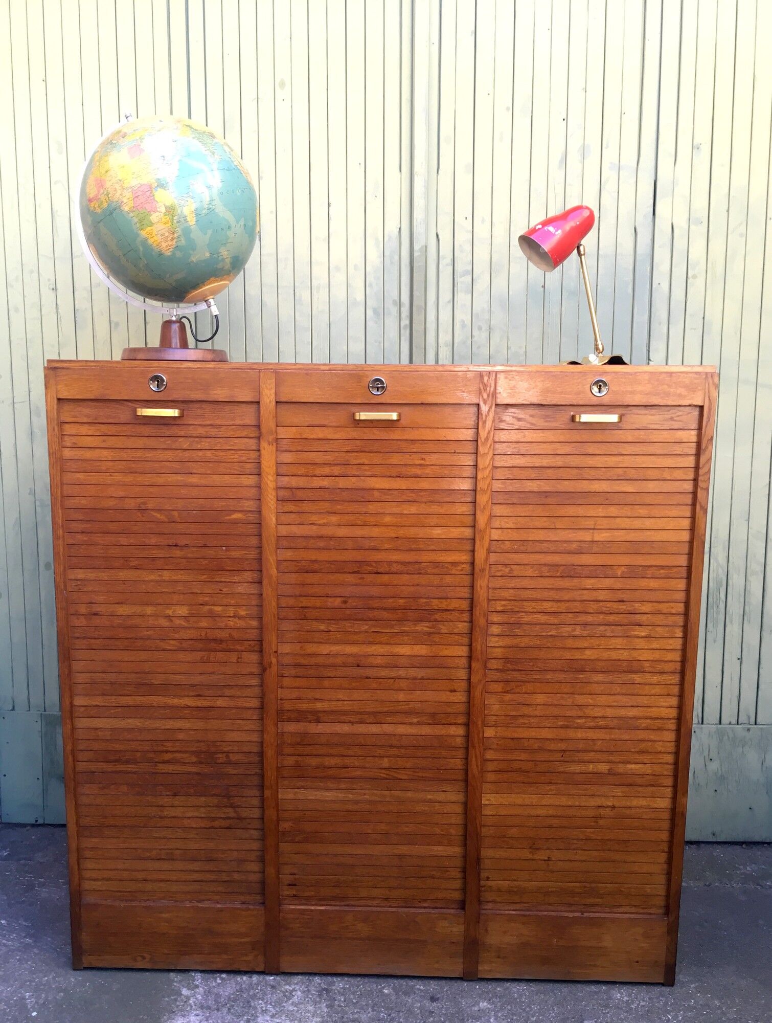 Vintage triple curtain binder 1960