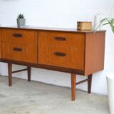 Enfilade/sideboard with 4 drawers, 123 cm