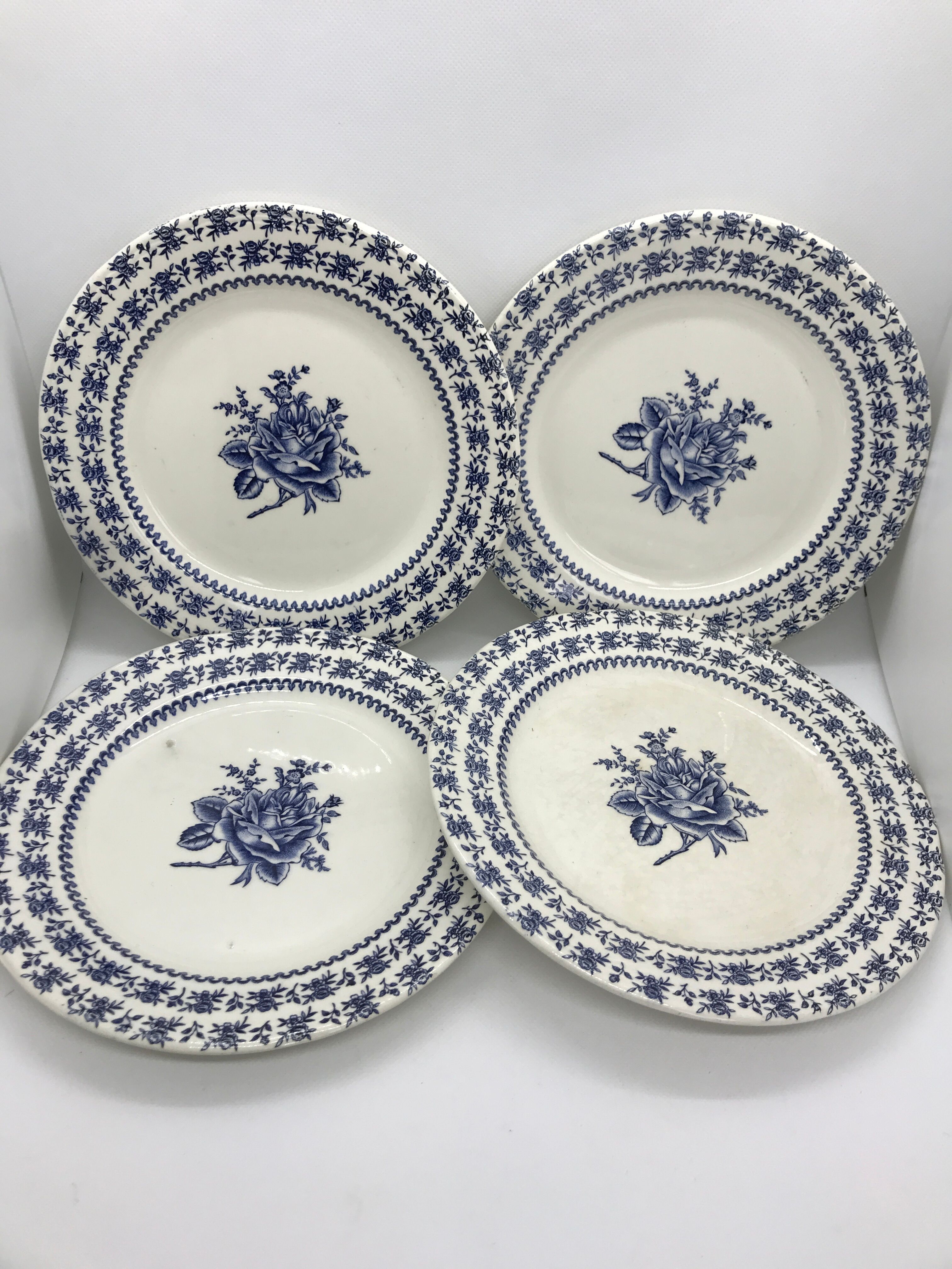Set of 4 luneville dessert plates