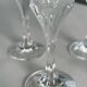 Set de 6 verre a vin cristal d’arques modèle granville forme de fleur