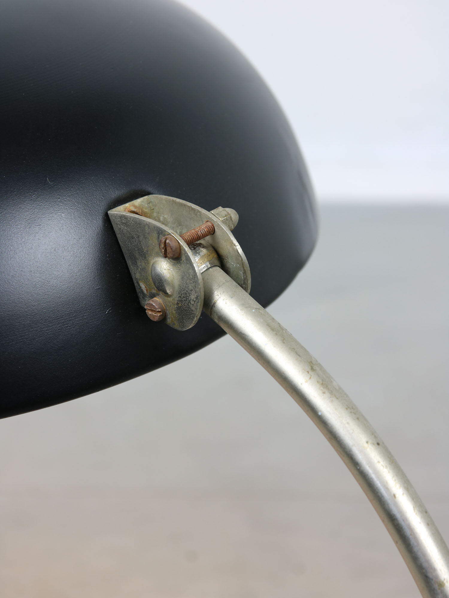 Black Bauhaus Table Lamp, 1930s