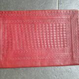 Hammered leather desk pad