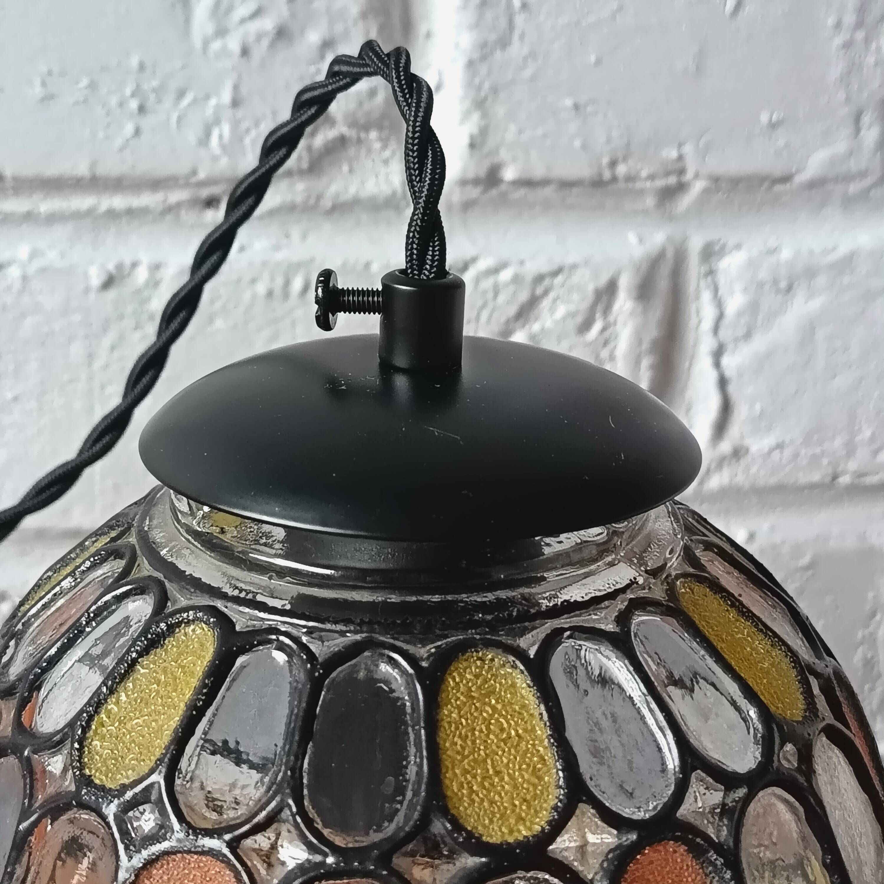 LIMBURG 1970 coloured glass pendant lights, MIRABEL pendants