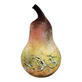Lampe "Poire" d'art en verre laqué et peint – Jean-Luc Billon (47 cm)
