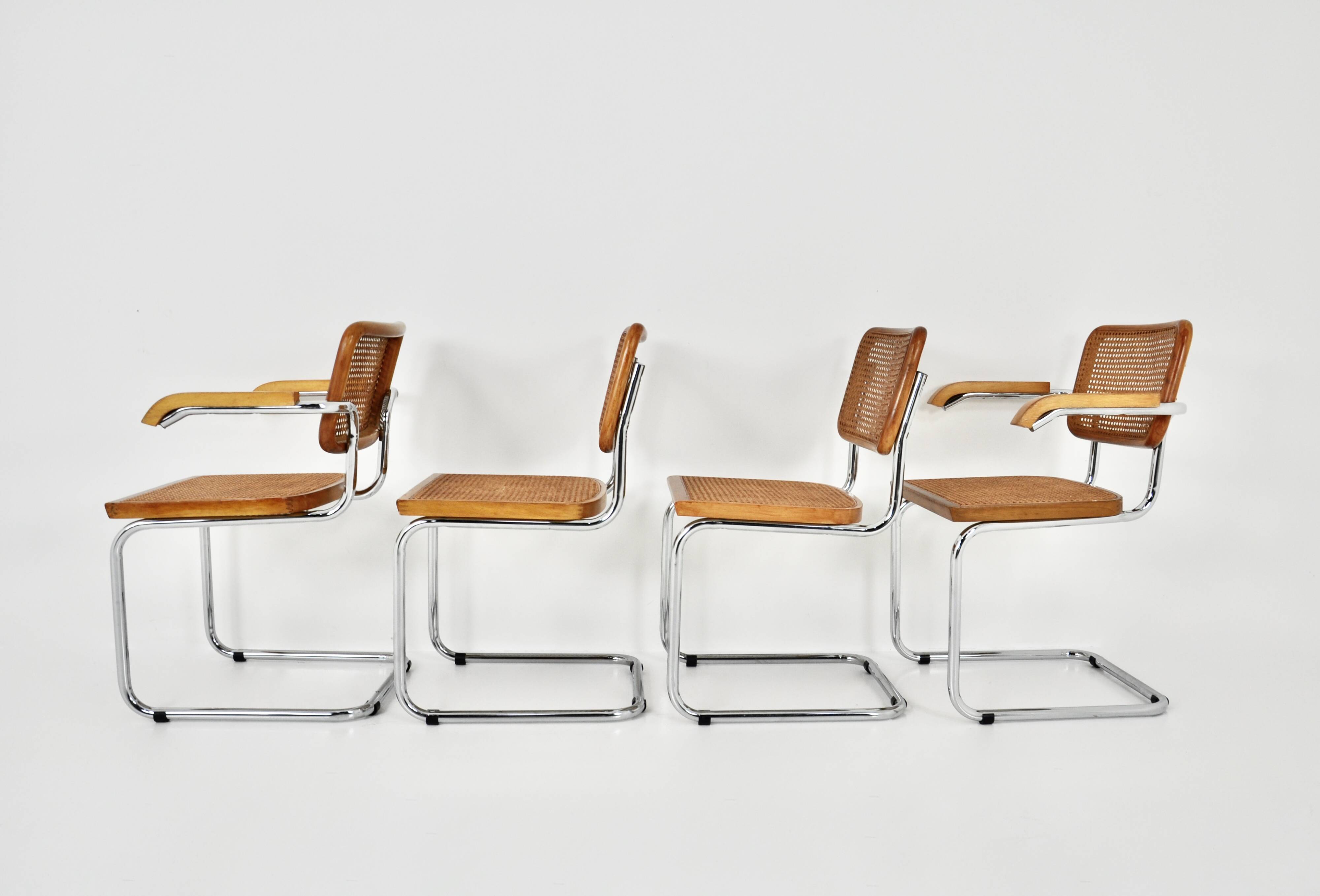 Style B32 Dining Chairs by Marcel Breuer Set of 4