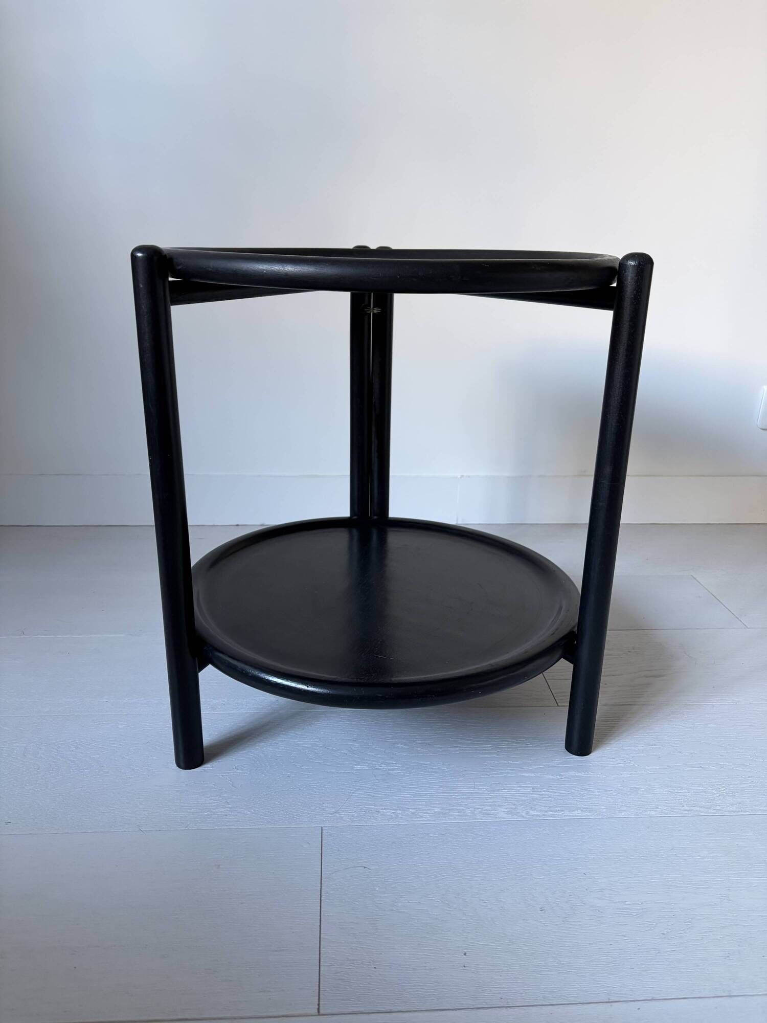Bar cart from the 60s-70s in its factory black version, attributed to Jens Quistgaard.