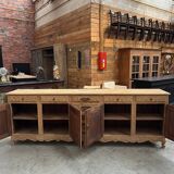 Huge mid-20th century sideboard in solid oak