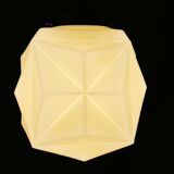 Art Deco  cream opaline glass pendant lamp