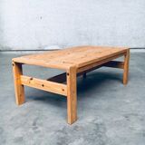 Scandinavian Modern Design Solid Pine Coffee Table, 1970s
