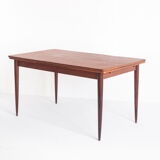 Table en teck avec rallonges de style scandinave - France, 1960