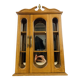 Etagère vitrine miniature bois et verre, vintage
