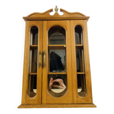 Etagère vitrine miniature bois et verre, vintage