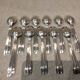 11 silver-plated coffee spoons, goldsmith Argit, art deco style