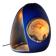 Sculptural lamp in ceramic and slice of agate, France 1970 signed.