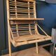 Vintage bamboo and rattan wall shelf