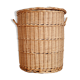 Old rattan laundry basket