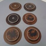 Ruska Plates by Ulla Procope for Arabia, Set of 6, Finland, 1960s, Set of 6