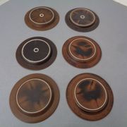 Ruska Plates by Ulla Procope for Arabia, Set of 6, Finland, 1960s, Set of 6