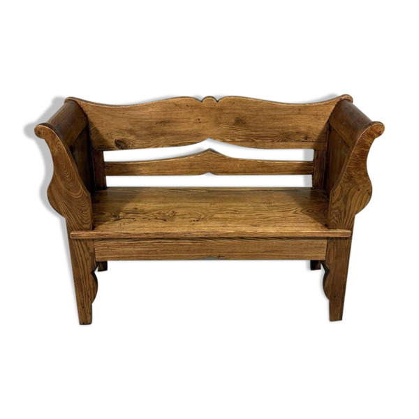 Banquette ancien en chêne de style Biedemeier, 1860-1900