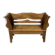 Antique oak bench in Biedemeier style 1860-1900