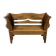 Antique oak bench in Biedemeier style 1860-1900