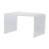 Lucite acrylic side table, 1980
