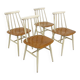 Set of 4 "Fanett" chairs in teak by Ilmari Tapiovaara, Sweden, 1960.