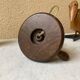 Turned wood lamp base, French craftsmanship, vintage art deco, minimalist, 40s/50s