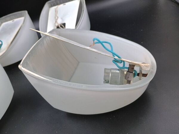 Lot de 4 Appliques  Holophane AMV. 2 Made in France Loft industriel