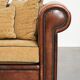 Sheepskin 3-seater sofa from the late 20th century with removable armrests
