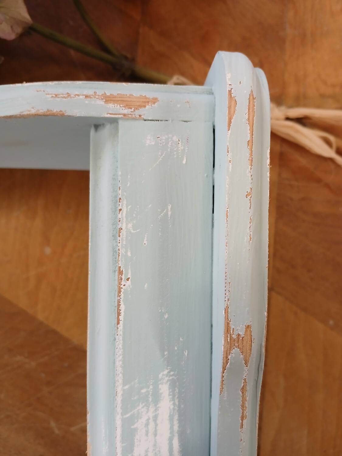 Revamped antique wall shelf