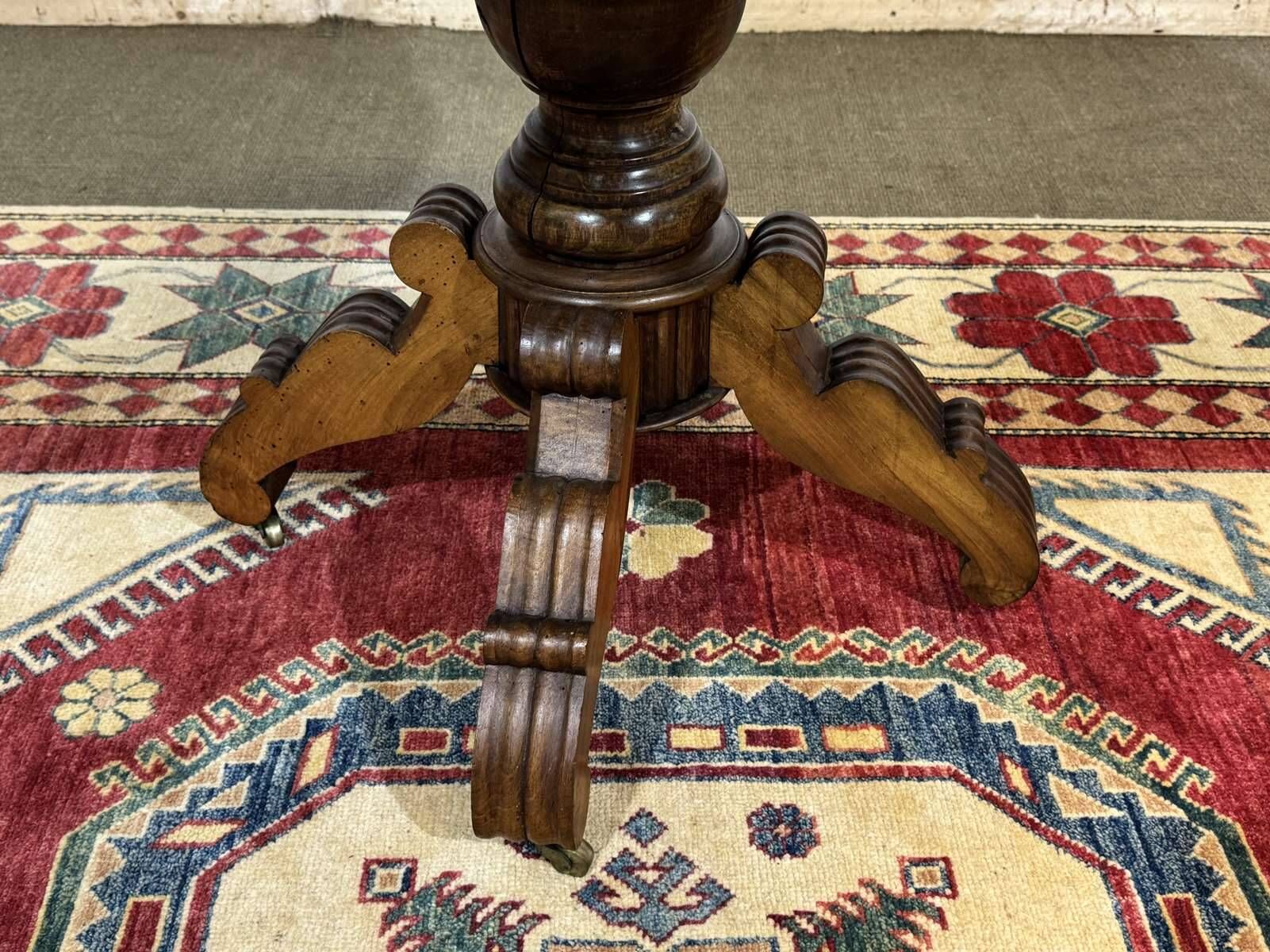 Louis Philippe side table in walnut, late 19th century.