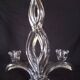 Candle holder 2 crystal arms