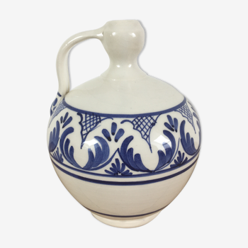 Gargoulette, jar in blue & white ceramic