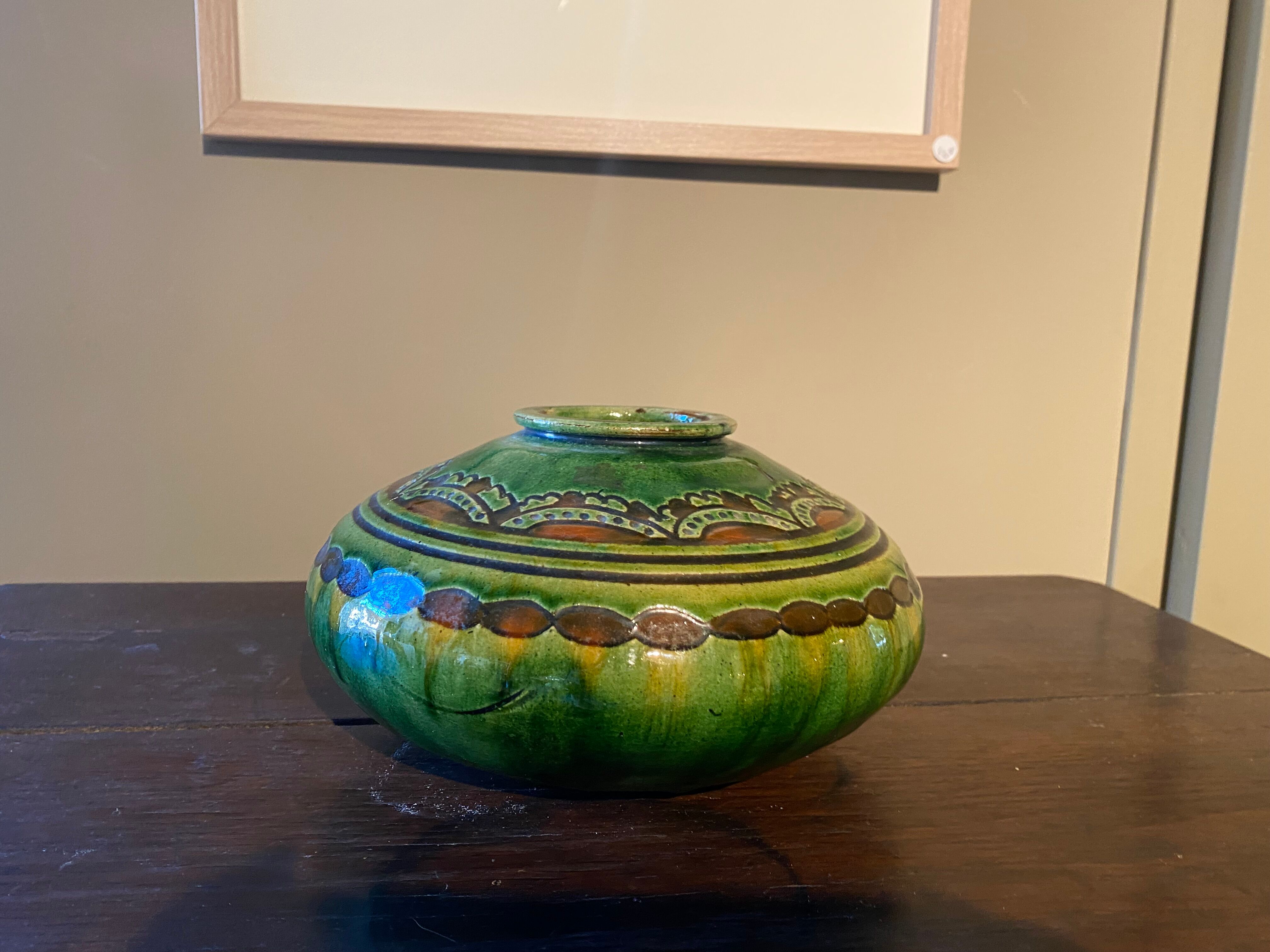 Ceramic vase signed tito vallauris