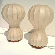 Set of 2 "Cocoon" desk lamps by the Castiglioni Brothers for Flos 1962