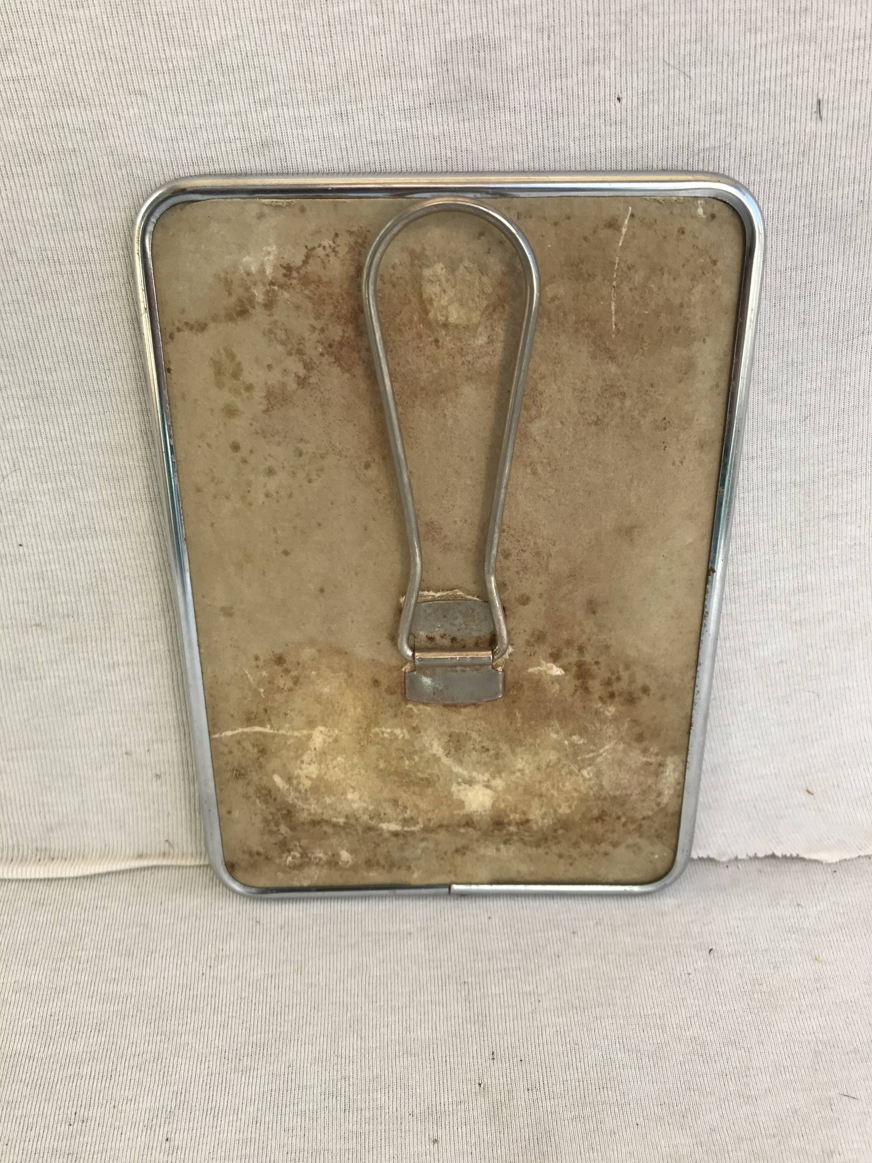 Ancien miroir barbier