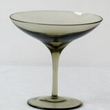 Set de 5 coupes en verre fumé