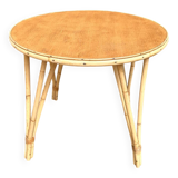 Vintage rattan table