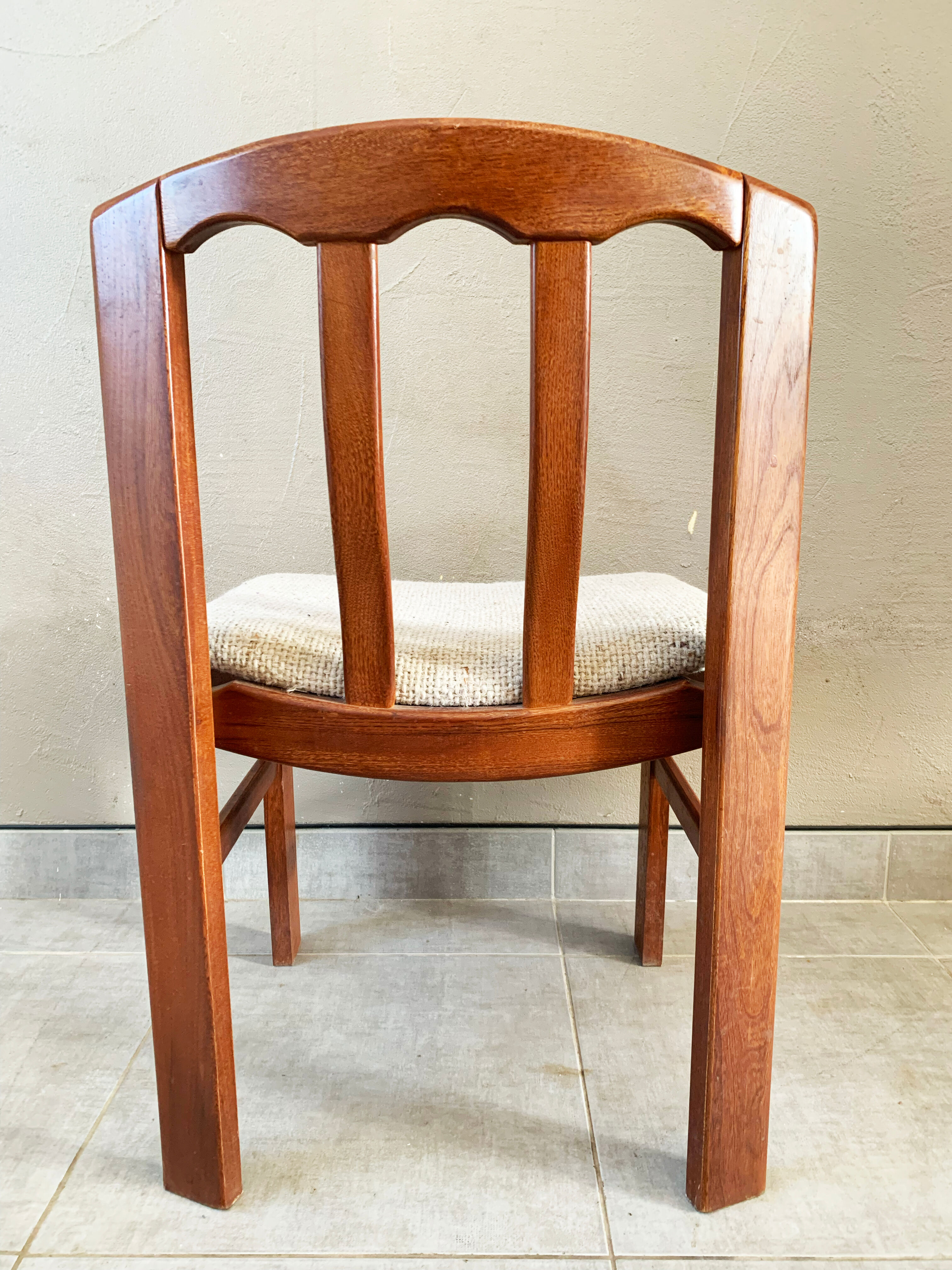 Set of 4 Danish chairs, 60s teak