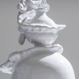 Paire de soliflores têtes de maure en céramique, 1970s