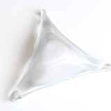 Murano empty pocket ashtray in white and pink glass, 1970s