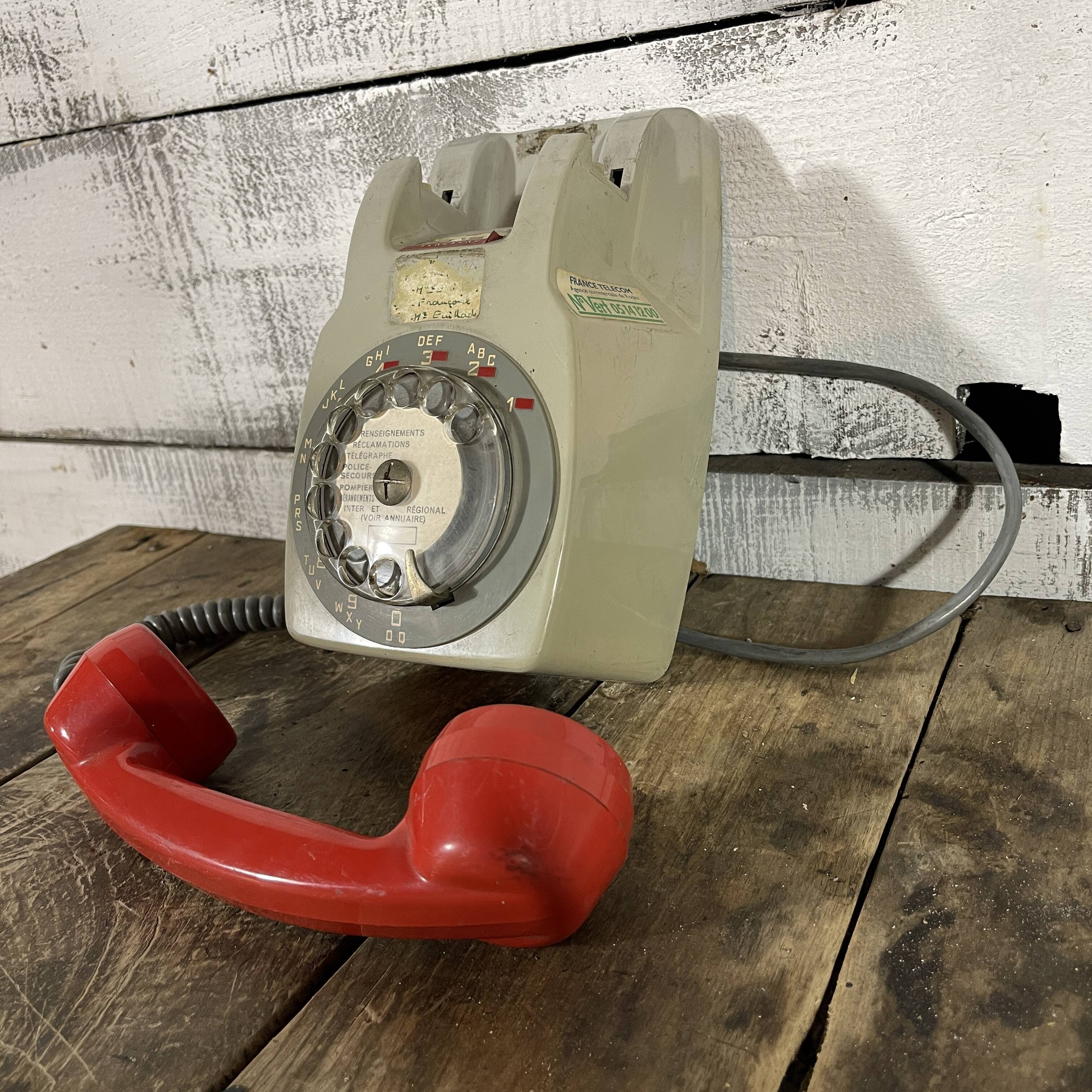 Vintage wall telephone