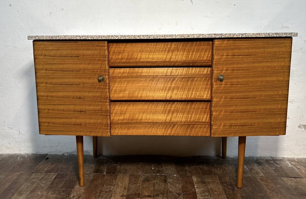 Mid century retro vintage teak sideboard washstand by Beautility 1960