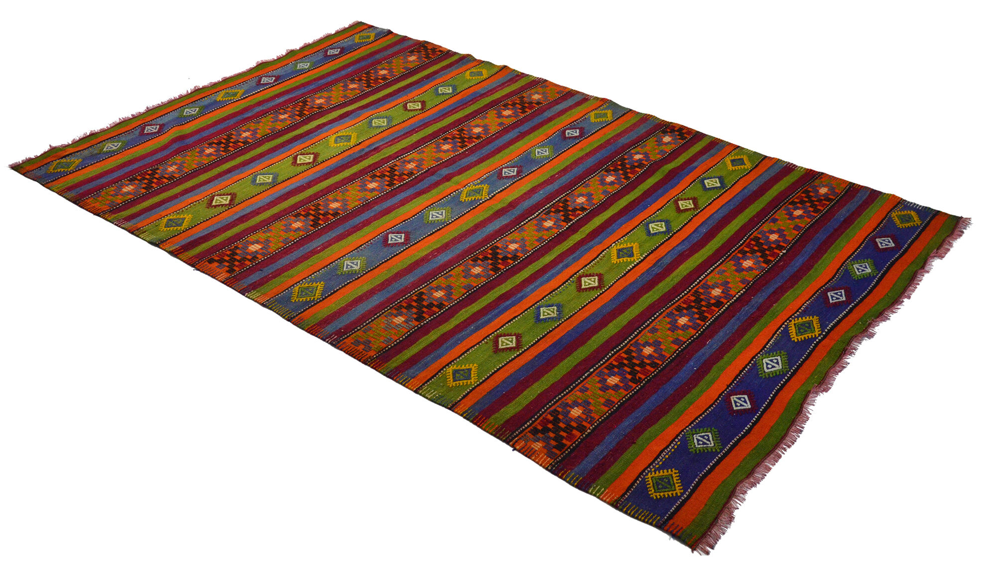 Anatolian handmade kilim rug 273 cm x 168 cm
