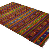 Anatolian handmade kilim rug 273 cm x 168 cm