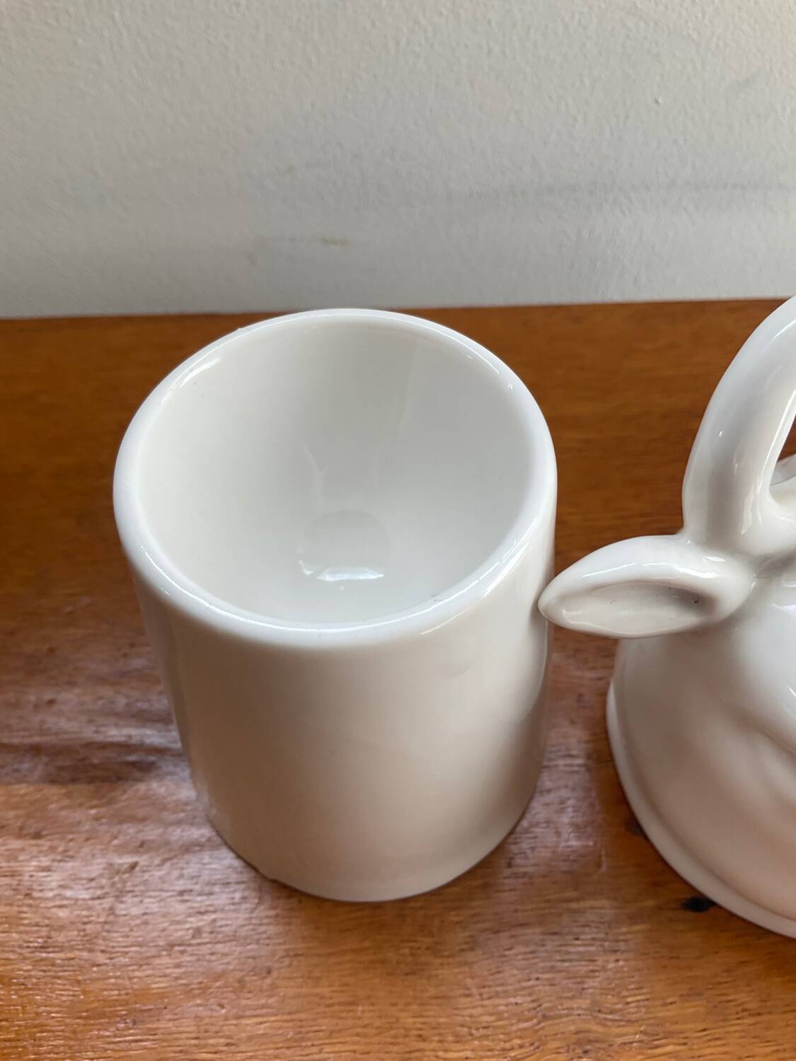 Glazed ceramic butter dish