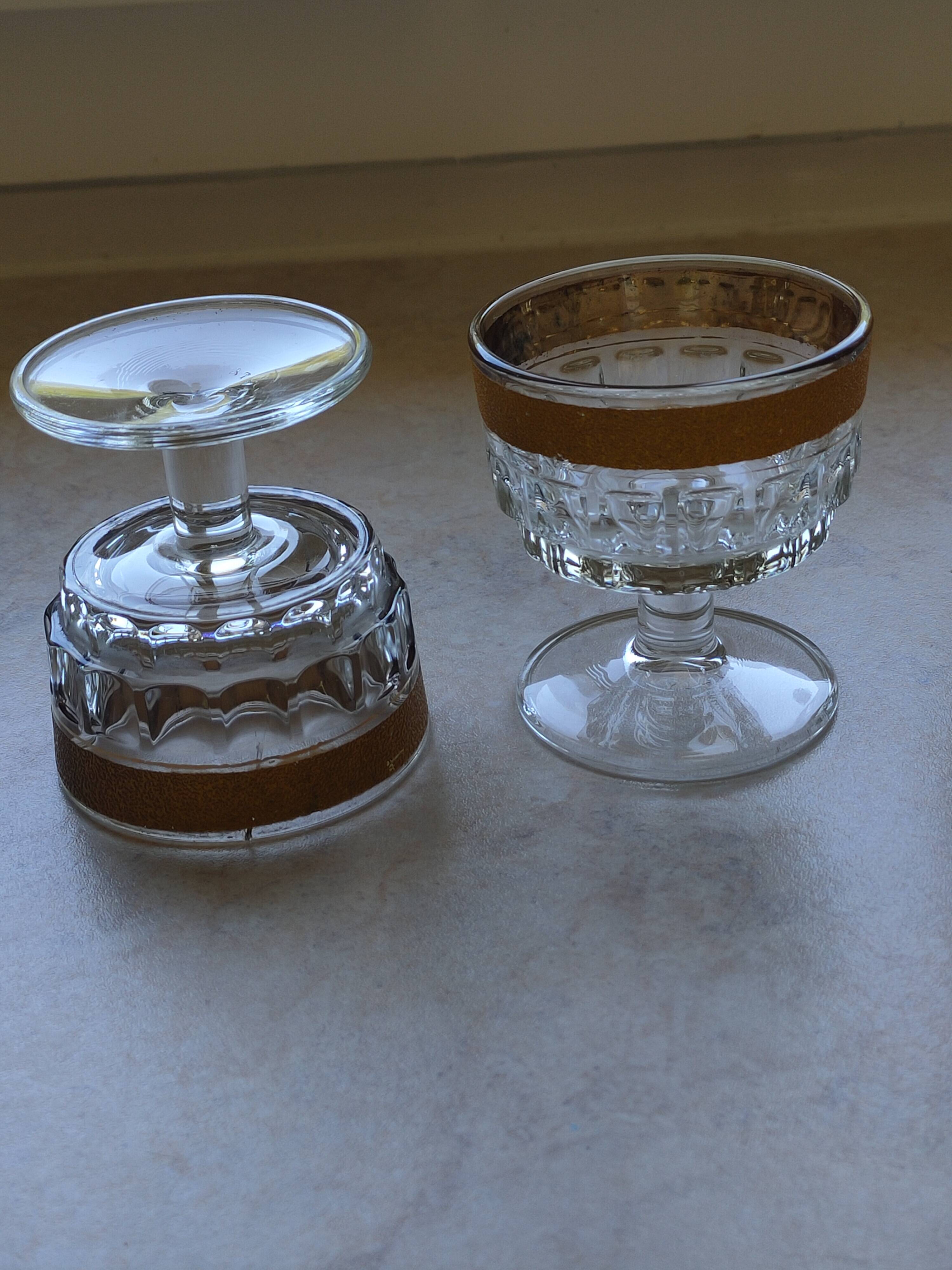 Small 50s whiskey glasses.