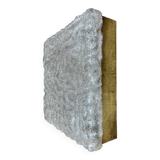 Vintage 70s square ceiling or wall light